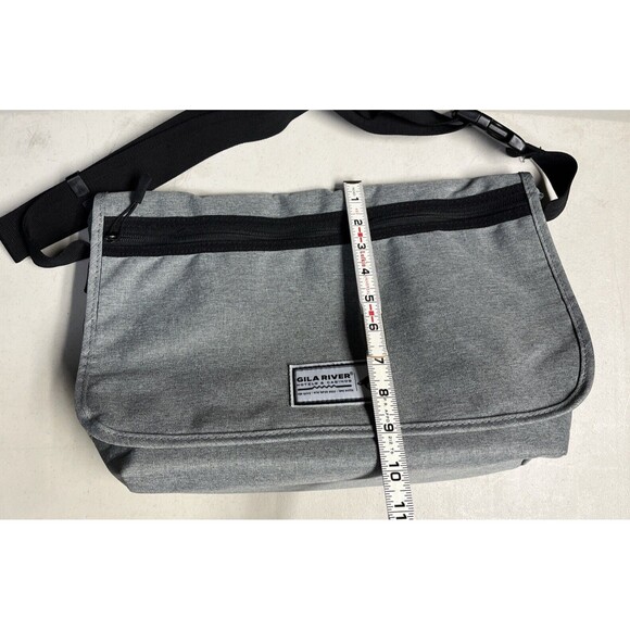 Canvas Everyday Work Shoulder Bag Crossbody Messenger Bags Sactchel Unisex Gray - Picture 8 of 9
